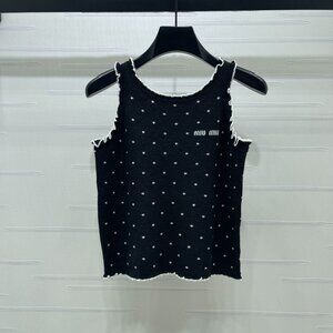 Miu Miu 2026 Polka Dot Knit Vest